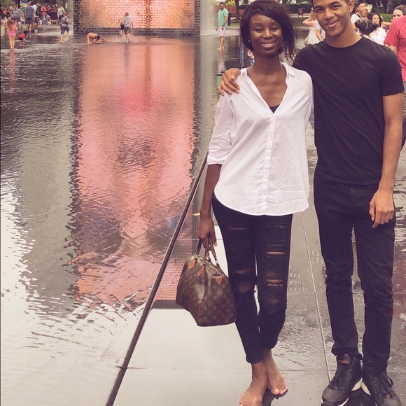 High Waist Distressed Skinny Jeans - Picture 6 of 8